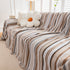Modern Minimalist Sofa Throw Cover Cotton Knit Throws for Couch Scratch Proof Couch Cover