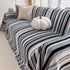 Modern Minimalist Sofa Throw Cover Cotton Knit Throws for Couch Scratch Proof Couch Cover