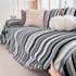 Modern Minimalist Sofa Throw Cover Cotton Knit Throws for Couch Scratch Proof Couch Cover