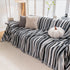 Modern Minimalist Sofa Throw Cover Cotton Knit Throws for Couch Scratch Proof Couch Cover