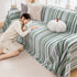 Modern Minimalist Sofa Throw Cover Cotton Knit Throws for Couch Scratch Proof Couch Cover
