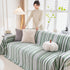 Modern Minimalist Sofa Throw Cover Cotton Knit Throws for Couch Scratch Proof Couch Cover