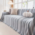 Modern Minimalist Sofa Throw Cover Cotton Knit Throws for Couch Scratch Proof Couch Cover
