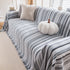 Modern Minimalist Sofa Throw Cover Cotton Knit Throws for Couch Scratch Proof Couch Cover
