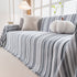 Modern Minimalist Sofa Throw Cover Cotton Knit Throws for Couch Scratch Proof Couch Cover
