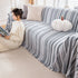 Modern Minimalist Sofa Throw Cover Cotton Knit Throws for Couch Scratch Proof Couch Cover