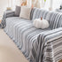 Modern Minimalist Sofa Throw Cover Cotton Knit Throws for Couch Scratch Proof Couch Cover