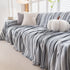 Modern Minimalist Sofa Throw Cover Cotton Knit Throws for Couch Scratch Proof Couch Cover