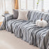 Modern Minimalist Sofa Throw Cover Cotton Knit Throws for Couch Scratch Proof Couch Cover
