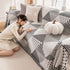 Chenille Geometric Patterned Sofa Throw, Couch Covers for Sectionals for Pets, Throw Cover for Couch